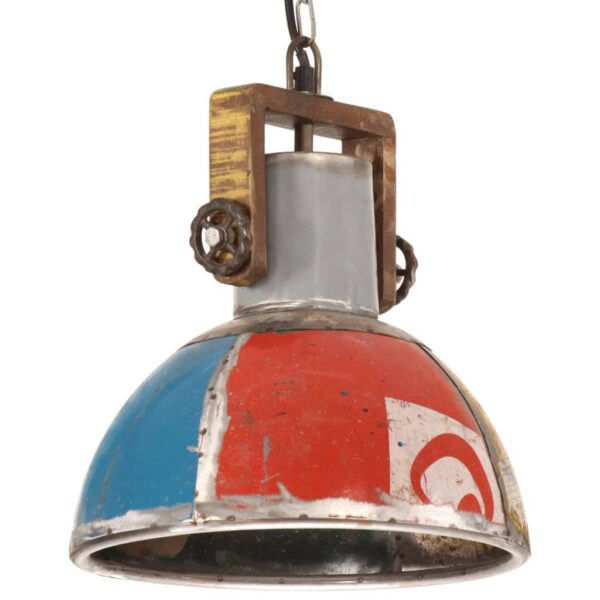 Provira Hanglamp industrieel rond 25 W E27 30 cm meerkleurig
