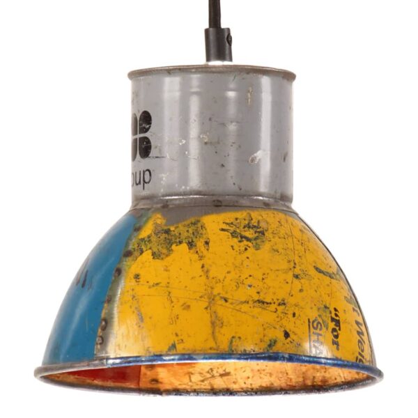 Provira Hanglamp industrieel rond 25 W E27 17 cm meerkleurig