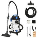 Provira Nat- en droogzuiger 1200 W 30 L zilverkleurig