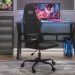 Provira Massage gamestoel kunstleer zwart