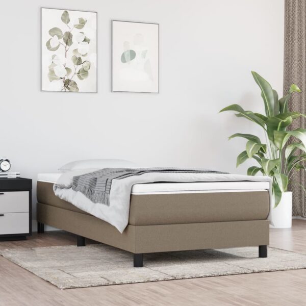Provira Pocketveringmatras 90x200x20 cm stof taupe