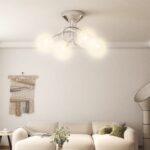 Provira Plafondlamp met gaasdraad kappen voor 4 x G9 LED