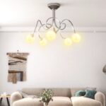 Provira Plafondlamp met glasbollen rond 5xG9