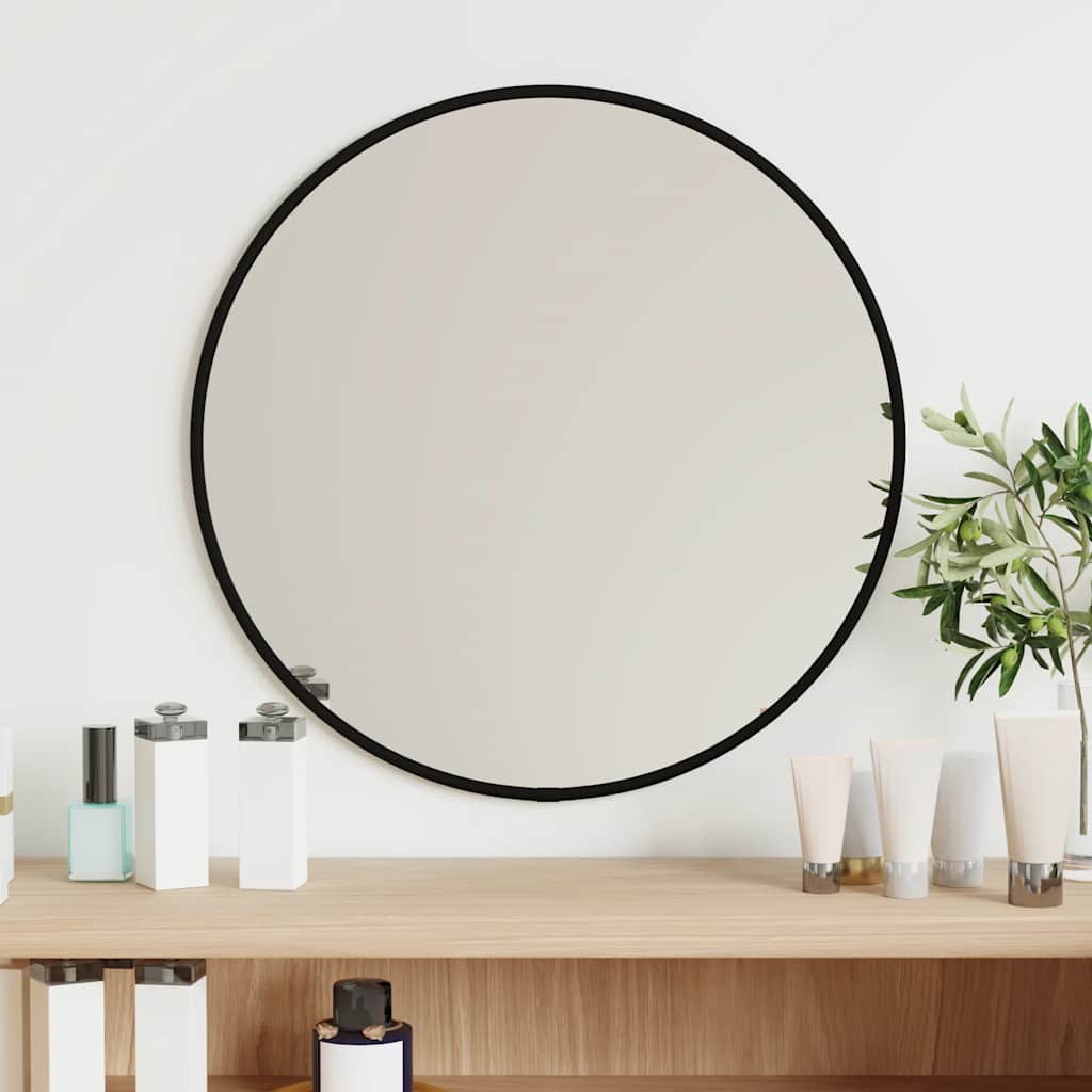 8720287165828_m_en_hd_1 Provira Wandspiegel rond Ø40 cm zwart - Image 1