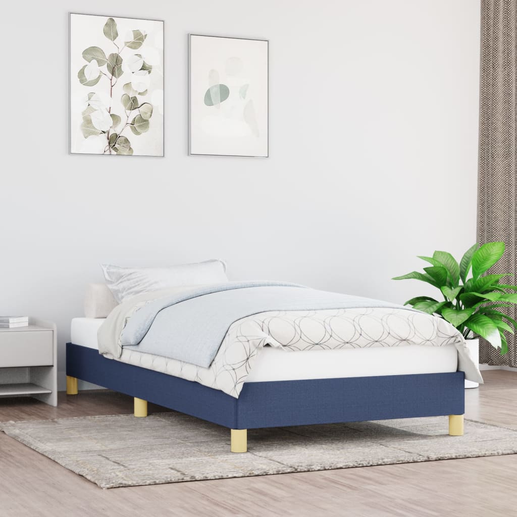 8720287168492_m_en_hd_1 Provira Bedframe zonder matras 100x200 cm stof blauw - Image 1
