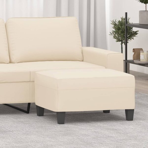 Provira Voetenbank 70x55x41 cm microvezelstof beige