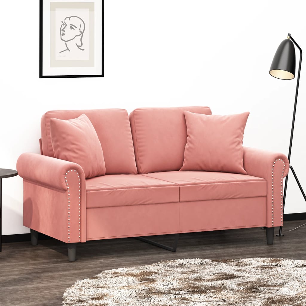 8720287187912_m_en_hd_1 Provira Sierkussens 2 st 40x40 cm fluweel roze - Image 1
