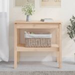 Provira Wandtafel 80x40x75 cm massief grenenhout