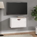 Provira Wandkast 60x30x35 cm massief grenenhout wit