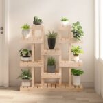 Provira Plantenstandaard 104,5x25x109,5 cm massief grenenhout