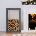 Provira Haardhoutrek 60 x 25 x 100 cm massief grenenhout grijs