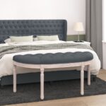 Provira Bankje 110,5x45x49 cm fluweel donkergrijs