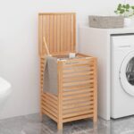 Provira Wasmand 45x45x65 cm massief walnotenhout