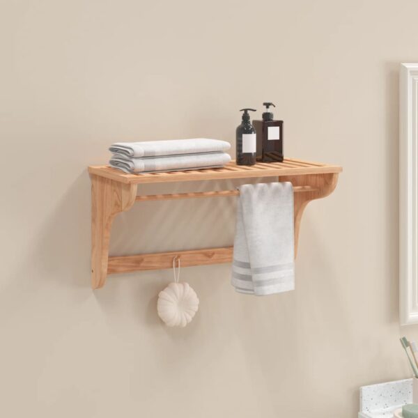 Provira Handdoekenrek 60x30x35 cm massief walnotenhout