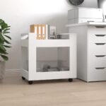 Provira Bureaukastje 60x45x60 cm bewerkt hout wit