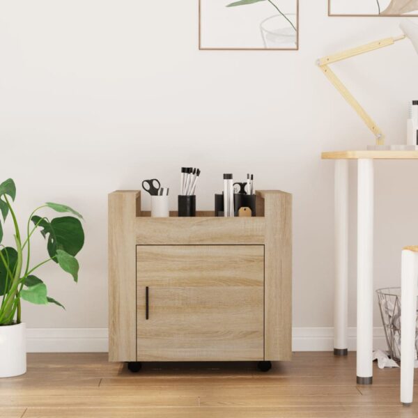 Provira Bureaukastje 60x45x60 cm bewerkt hout sonama eikenkleurig