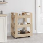 Provira Keukentrolley 60x45x80 cm bewerkt hout sonoma eikenkleurig