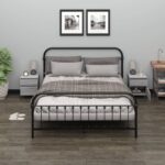 Provira Nachtkastjes 2 st 40x35x50 cm grijs sonoma eikenkleurig