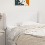 Provira Hoofdbord met randen 93x23x78/88 cm kunstleer wit