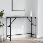 Provira Wandtafel 100x32x75 cm bewerkt hout grijs sonoma eikenkleurig