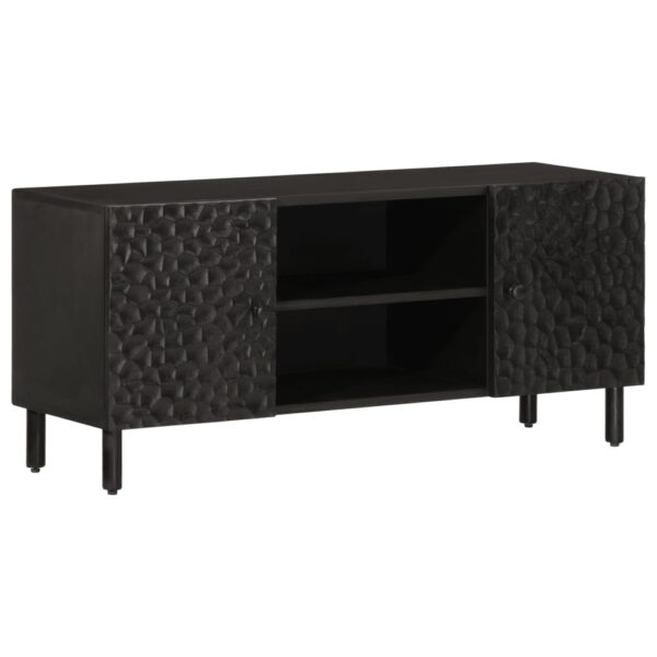 Provira Tv-meubel 105x33x46 cm massief mangohout zwart