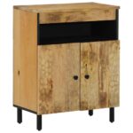 Provira Bijzetkast 60x33x75 cm massief mangohout