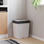 Provira Vuilnisbak dubbel 2x25 L wit