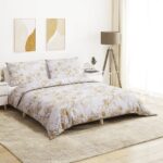 Provira Dekbedovertrekset 225x220 cm katoen wit en bruin