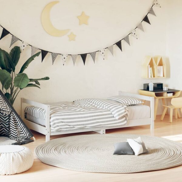 Provira Kinderbedframe 80x160 cm massief grenenhout wit