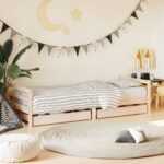 Provira Kinderbedframe met lades 90x200 cm massief grenenhout