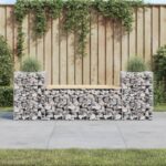 Provira Tuinbank schanskorfontwerp 183x41x60,5 cm massief grenenhout
