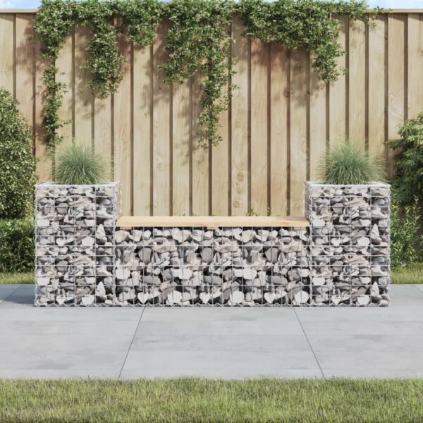 Provira Tuinbank schanskorfontwerp 183x41x60,5 cm massief grenenhout