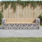 Provira Tuinbank schanskorfontwerp 244x71x65,5 cm massief grenenhout