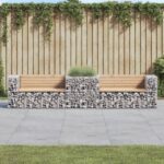 Provira Tuinbank met schanskorf massief grenenhout
