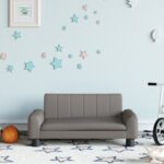 Provira Kinderbank 70x45x30 cm stof taupe