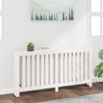 Provira Radiatorombouw 169x19x84 cm massief grenenhout wit