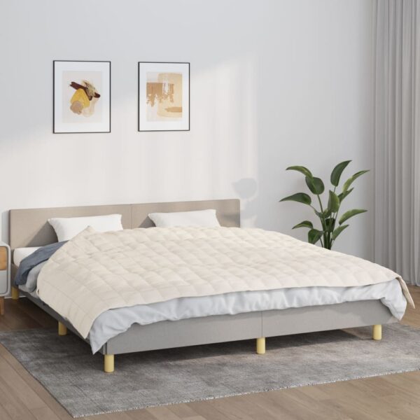 Provira Verzwaringsdeken 155x220 cm 11 kg stof lichtcrèmekleurig