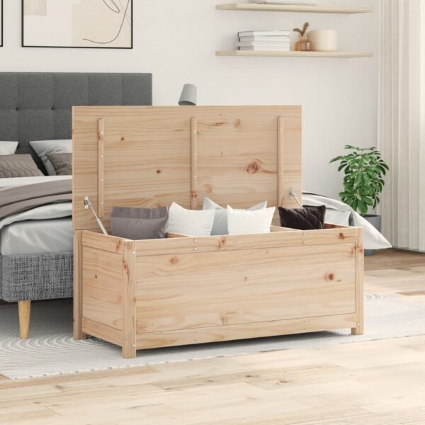 Provira Opbergbox 110x50x45,5 cm massief grenenhout