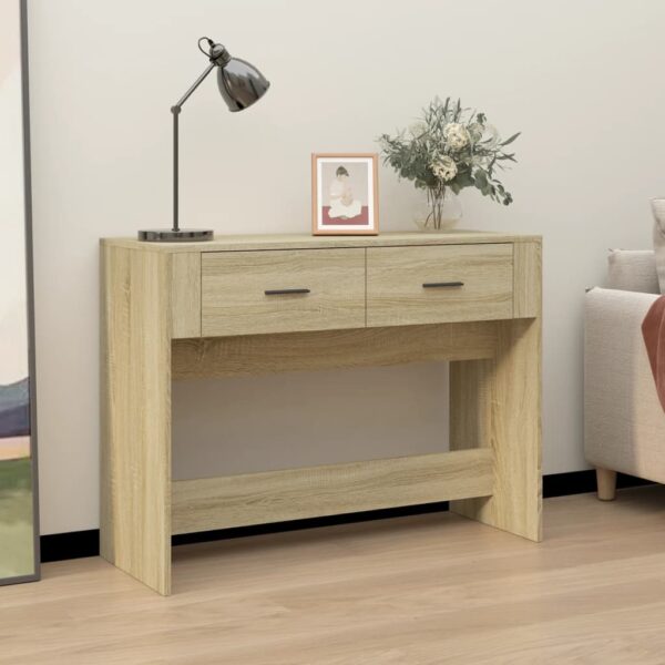 Provira Wandtafel 100x39x75 cm bewerkt hout sonoma eikenkleurig