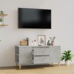 Provira Tv-meubel 102x44,5x50 cm bewerkt hout betongrijs