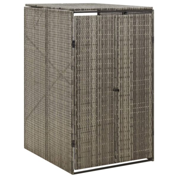 Provira Containerberging enkel 70x80x117 cm poly rattan grijs