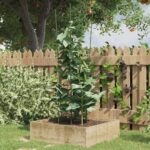 Provira Plantensteunen 5 st met 4 ringen 90 cm staal groen