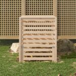 Provira Compostbak 82,5x82,5x99,5 cm massief grenenhout