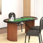 Provira Pokertafel voor 10 spelers met fichebak 160x80x75 cm groen