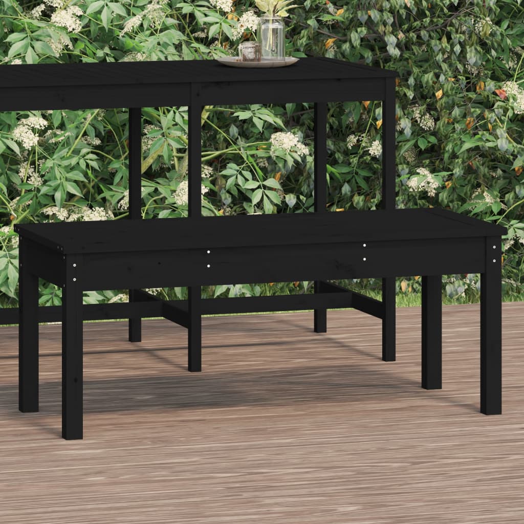 8720845691349_m_en_hd_1 Provira Tuinbank 109x44x45 cm massief grenenhout zwart - Image 1