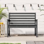 Provira Tuinbank 109x48x91,5 cm massief grenenhout grijs