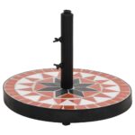 Provira Parasolvoet rond 12 kg terracotta wit