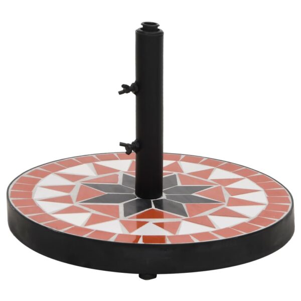 Provira Parasolvoet rond 12 kg terracotta wit