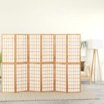 Provira Kamerscherm inklapbaar 6 panelen Japanse stijl 240x170 cm