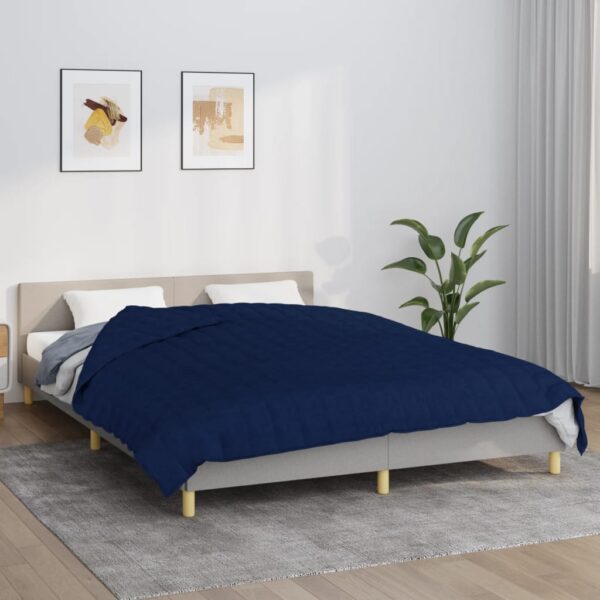 Provira Verzwaringsdeken 220x230 cm 11 kg stof blauw